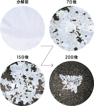 生分解性プラスチック分解イメージ